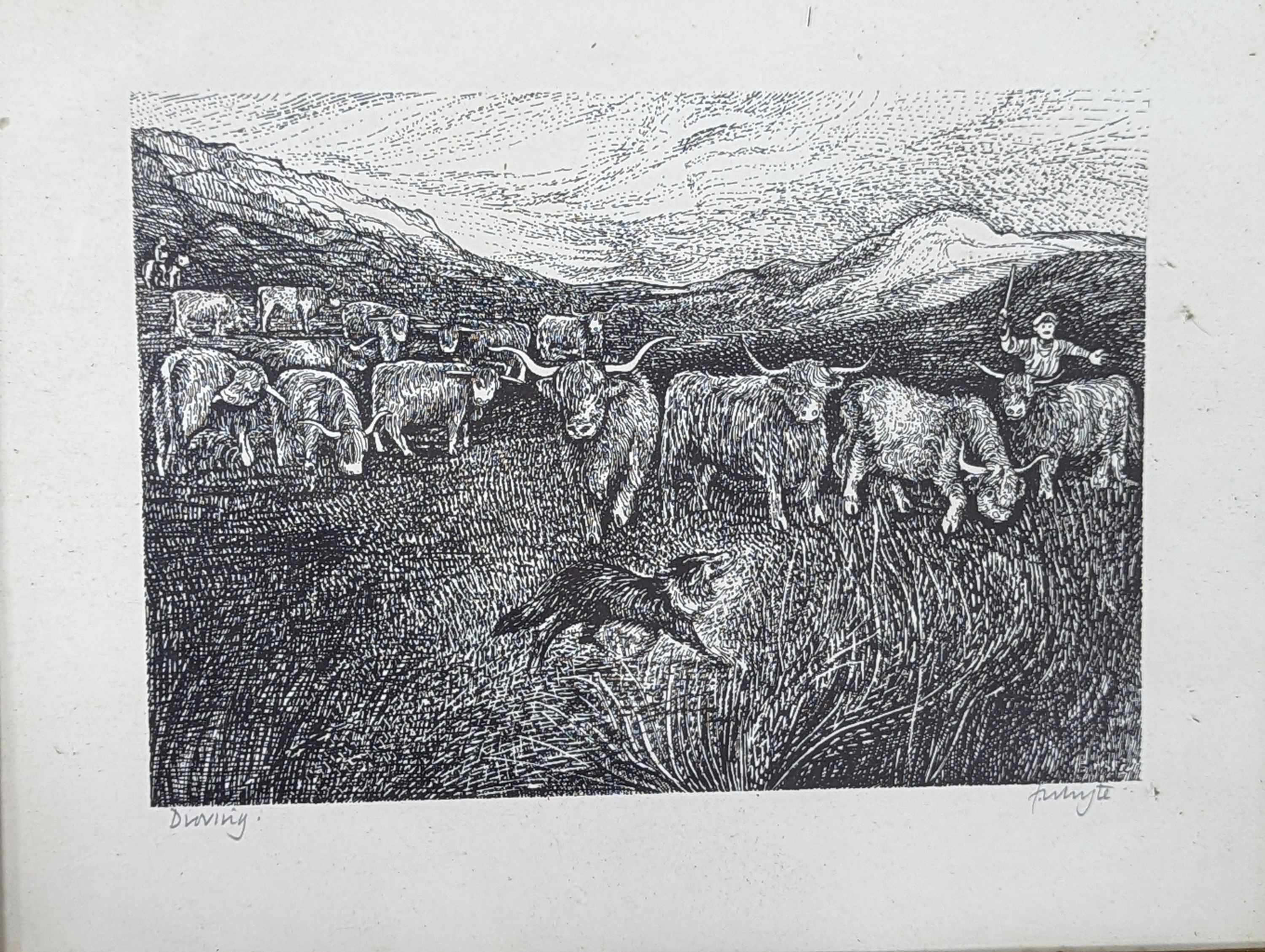 Edna Whyte (1930-), set of four prints, Scenes of old Highland life, signed in pencil, 23 x 30cm
